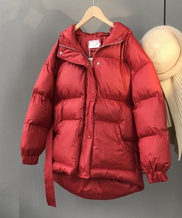 Dámská zimní bunda B676 červená S