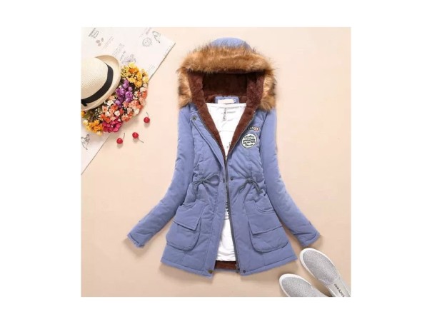 Dámská zimní bunda Jane J3224 světle modrá S