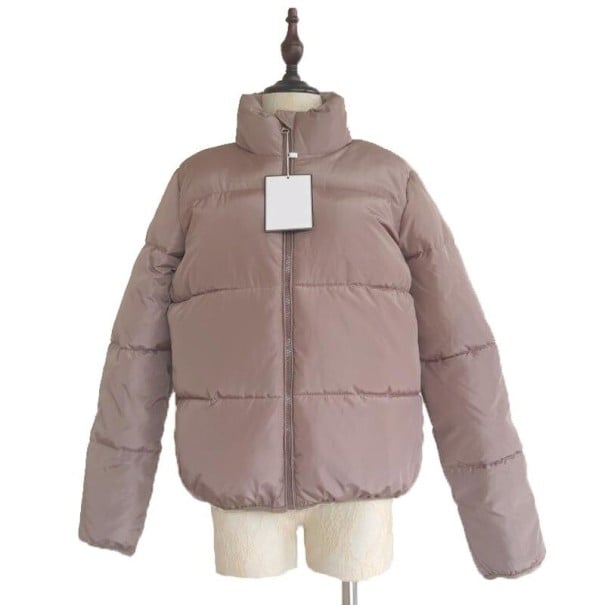 Dámská zimní bunda P1479 světle hnědá M