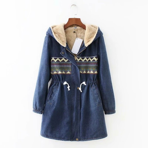 Dámská zimní džínová bunda P2358 XL 2