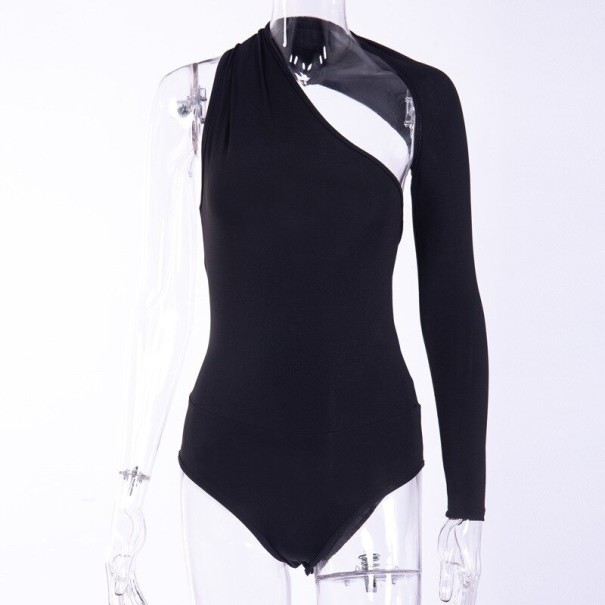 Dámske asymetrické body B689 červená M