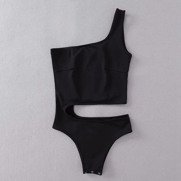 Dámské asymetrické body B714 černá M
