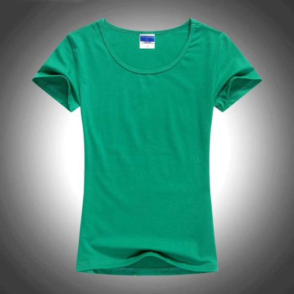 Dámske basic tričko A986 zelená XL