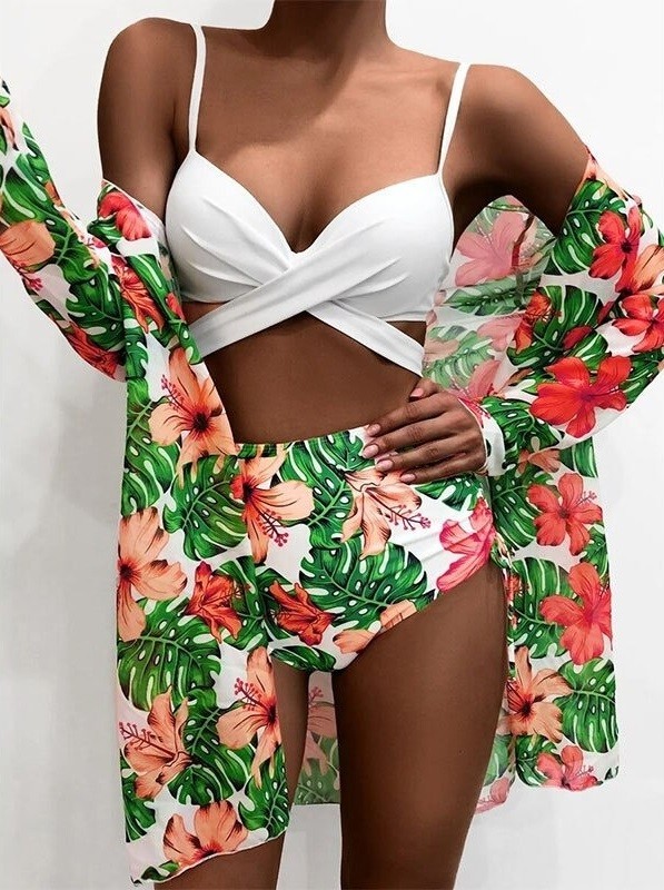 Dámske bikiny a prehoz P1211 L 3