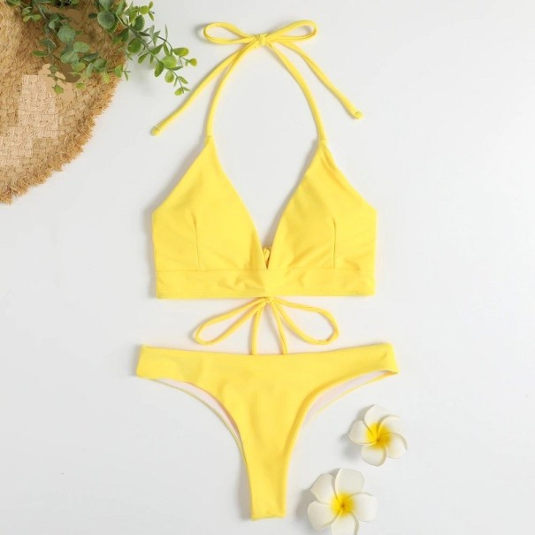 Dámské bikiny P1135 žlutá S