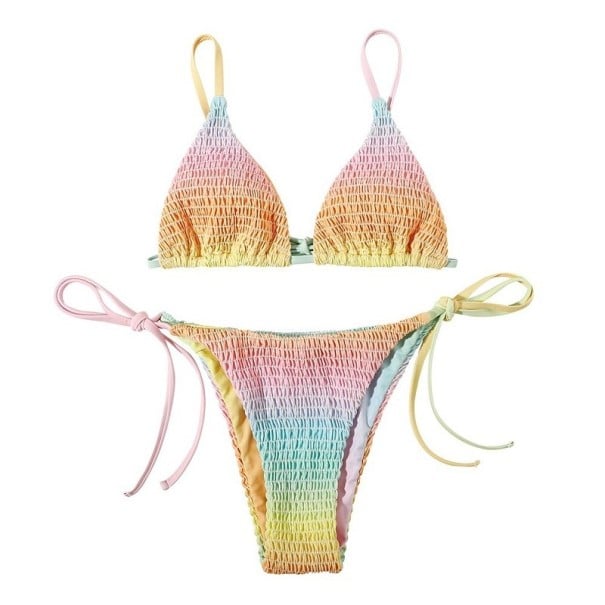 Dámské bikiny P1220 duhová XS