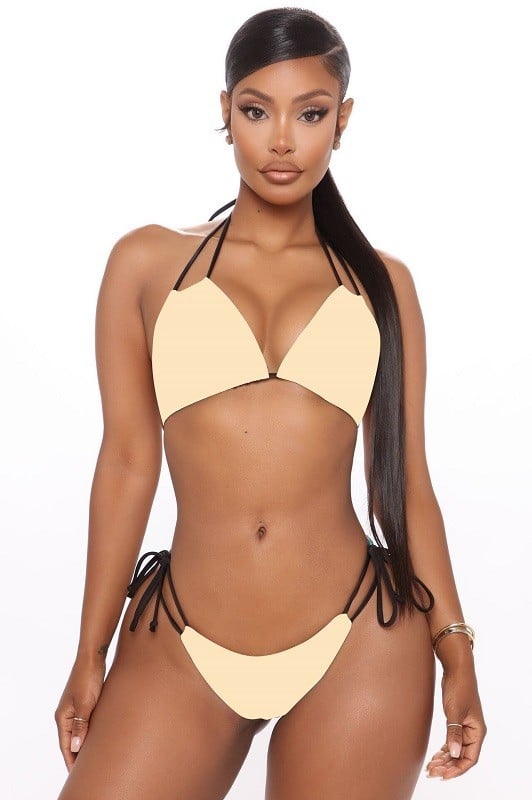 Dámské bikiny P1286 béžova 4XL
