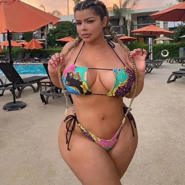 Dámské bikiny P1286 vícebarevná L
