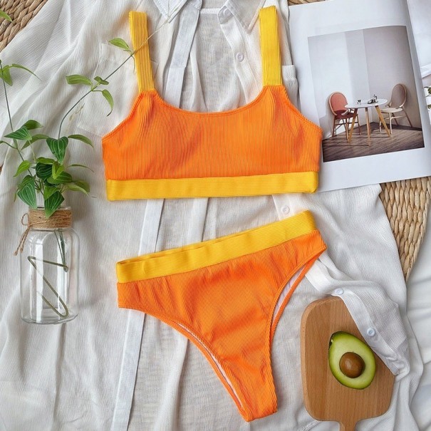 Dámské bikiny P239 oranžová S