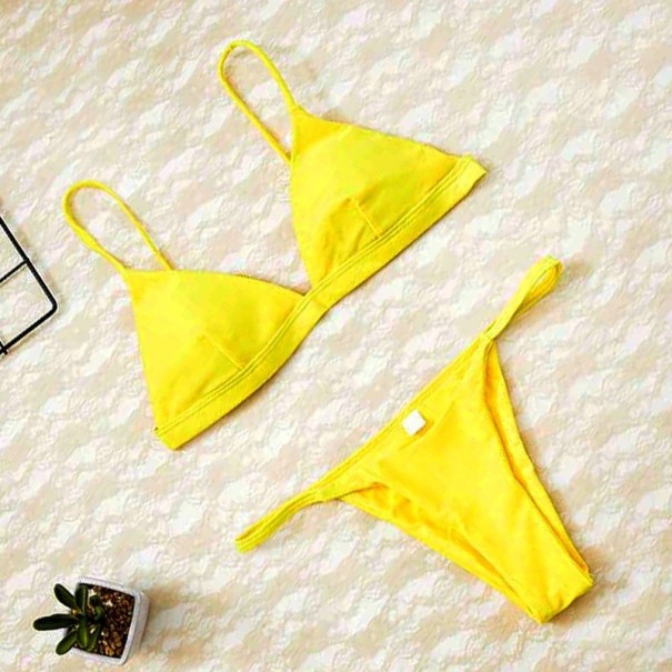 Dámské bikiny P246 žlutá S
