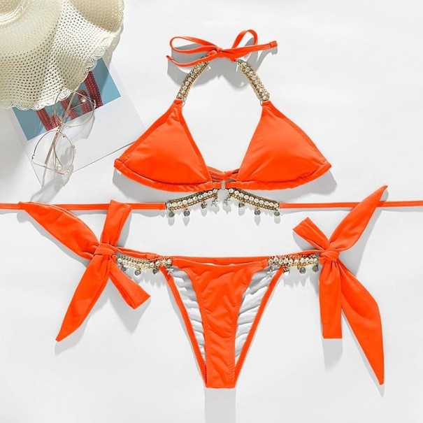 Dámské bikiny P252 oranžová L