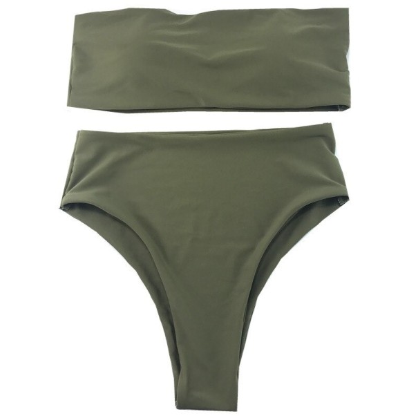Dámské bikiny P256 armádní zelená XL