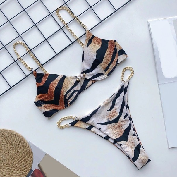 Dámské bikiny P276 leopardí XS