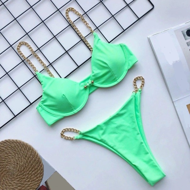 Dámské bikiny P276 světle zelená XS