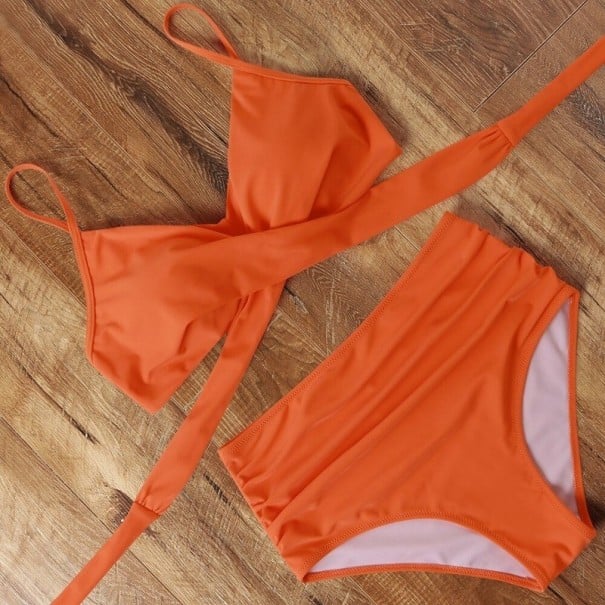 Dámské bikiny P293 oranžová M
