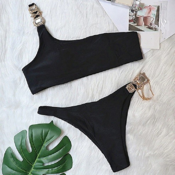 Dámske bikiny P299 čierna M