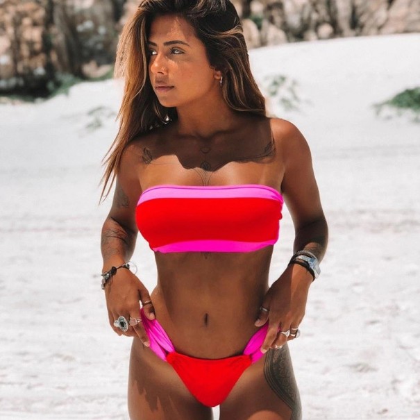 Dámské bikiny P337 červená XL