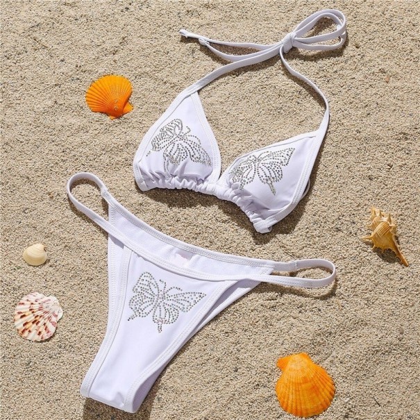 Dámské bikiny P338 bílá L