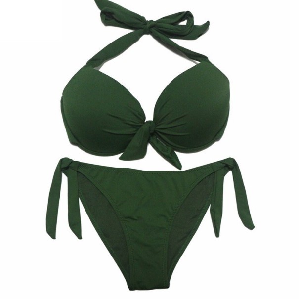 Dámske bikiny P427 tmavo zelená M