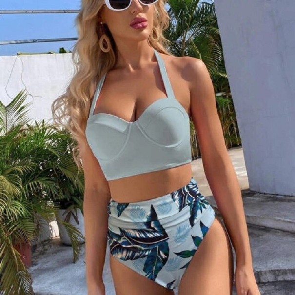Dámské bikiny P431 světle šedá M