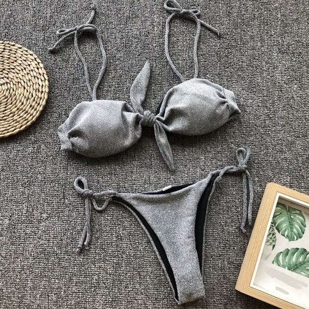 Dámské bikiny P448 šedá M