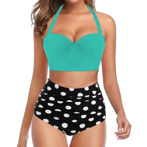 Dámské bikiny P535 tyrkysová S