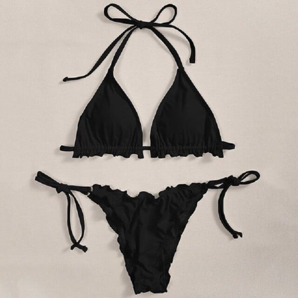 Dámske bikiny P537 čierna M