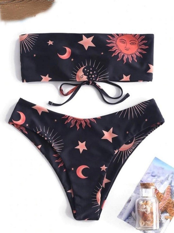 Dámske bikiny P921 čierna S