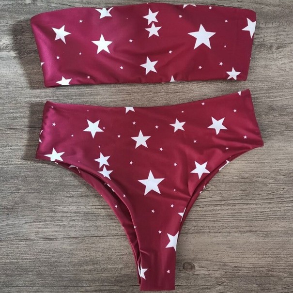 Dámske bikiny P922 vínová M