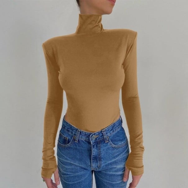 Dámské body s odhalenými zády B703 světle hnědá S