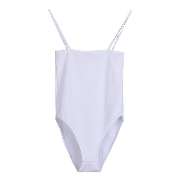 Dámské body se špagetovými ramínky P760 bílá XS