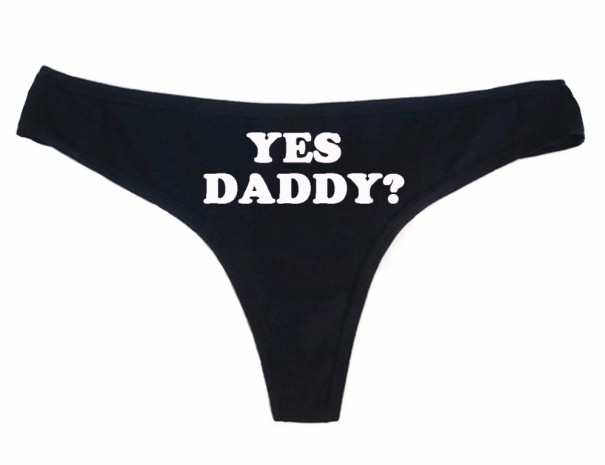 Dámske brazilky - Yes Daddy? čierna XS