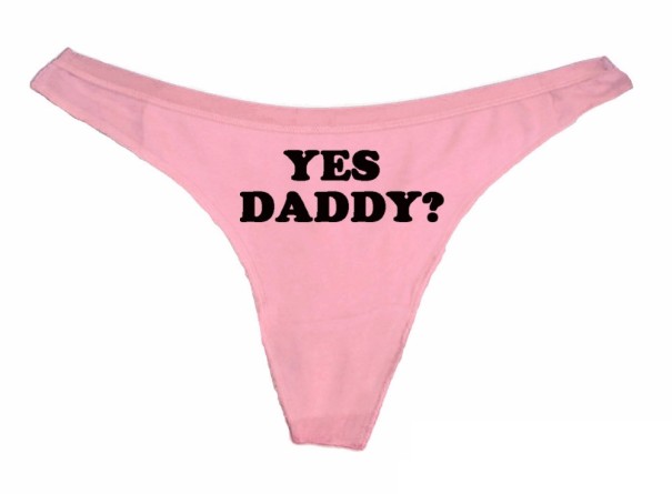 Dámske brazilky - Yes Daddy? ružová XS