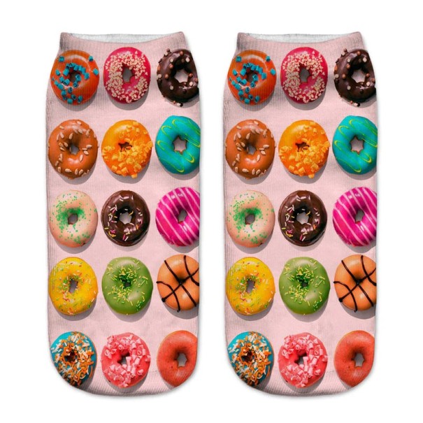 Dámske členkové ponožky - Donuty 2