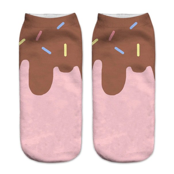 Dámske členkové ponožky - Donuty 8
