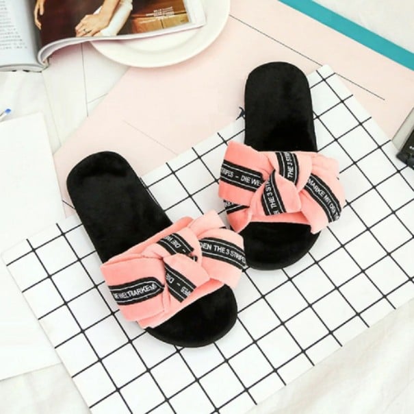 Dámské domácí pantofle A781 světle růžová 41