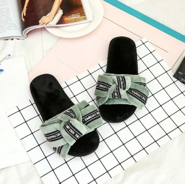 Dámské domácí pantofle A781 zelená 37