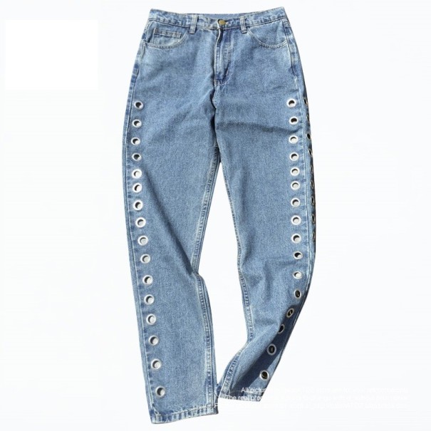 Dámske džínsy s cvočkami 30