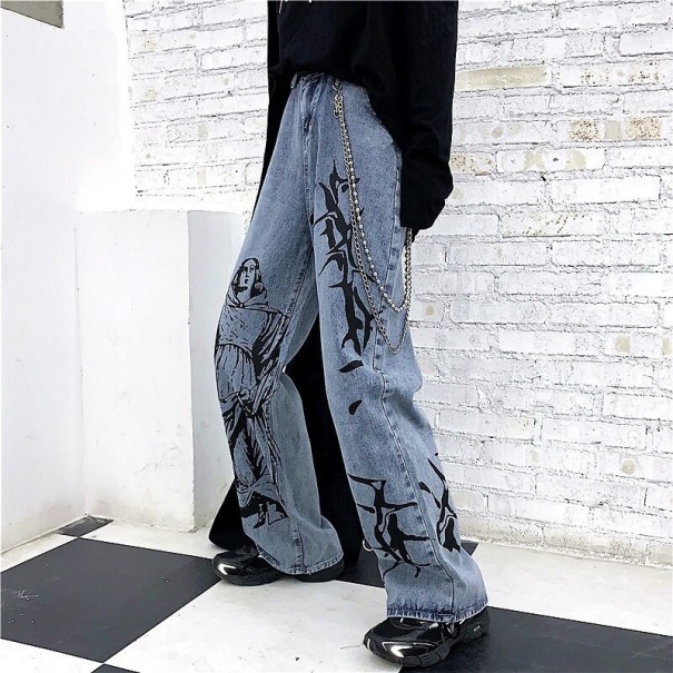 Dámske džínsy s potlačou M