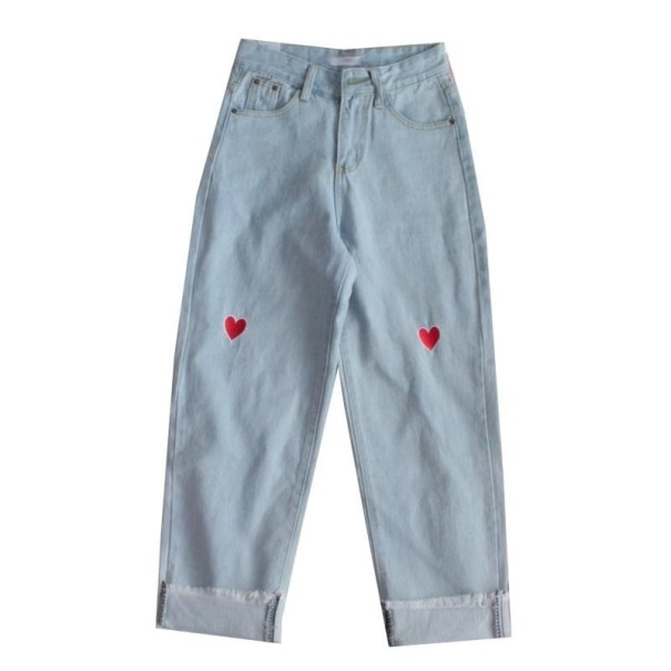 Dámske džínsy so srdiečkami XS