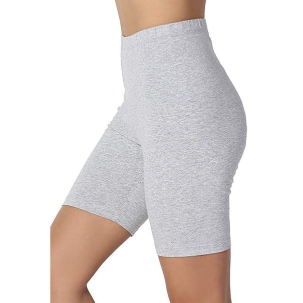 Dámské elastické šortky T970 šedá 4XL