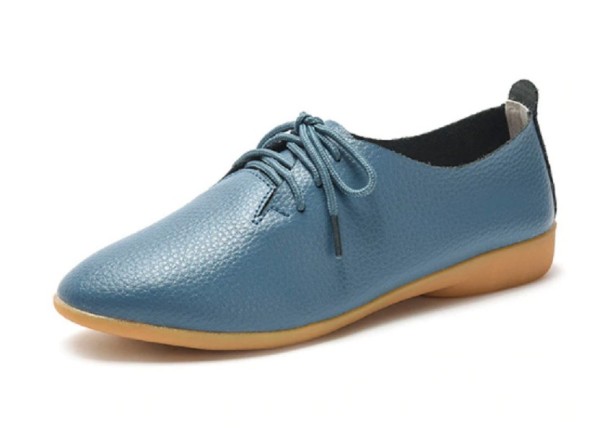 Dámske elegantné poltopánky J3263 modrá 42