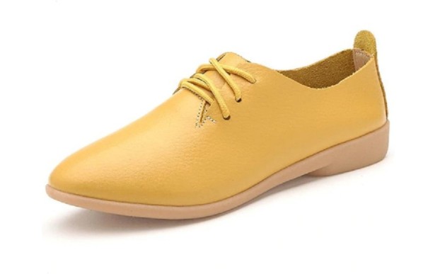 Dámske elegantné poltopánky J3263 žltá 35