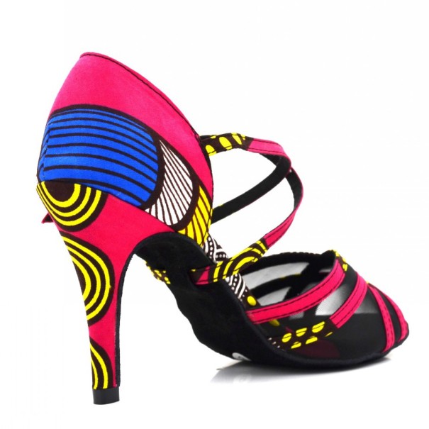 Dámske farebné tanečné topánky 37 10 cm