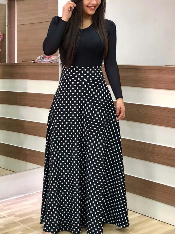 Dámske jesenné Boho šaty XXL 1