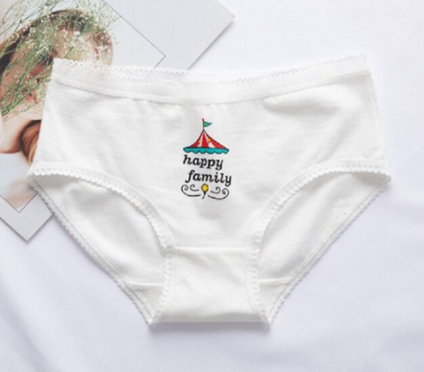 Dámské kalhotky s potiskem velryby bílá S