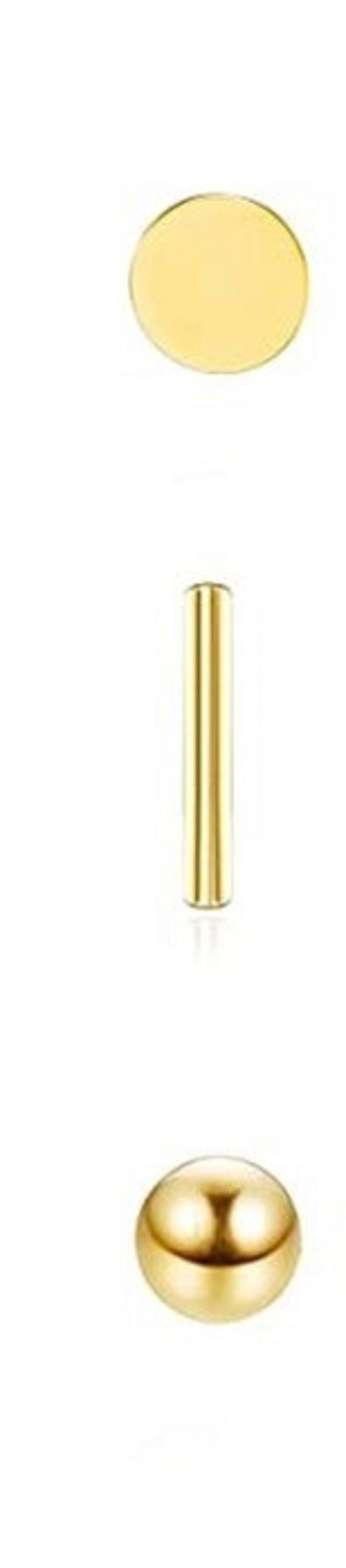 Dámske kôstkové náušnice G288 zlatá 13 Dámske kôstkové náušnice G288 zlatá 13