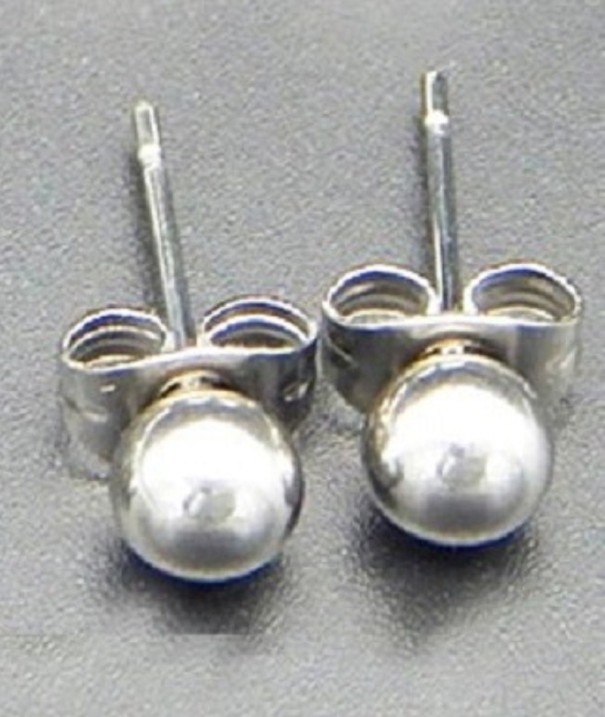 Dámske kôstkové náušnice G599 strieborná 5 mm Dámske kôstkové náušnice G599 strieborná 5 mm