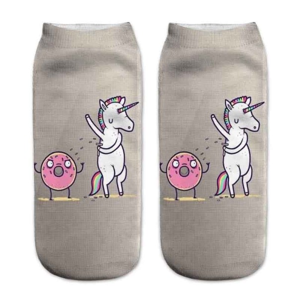 Dámské kotníkové ponožky - Donuty 6
