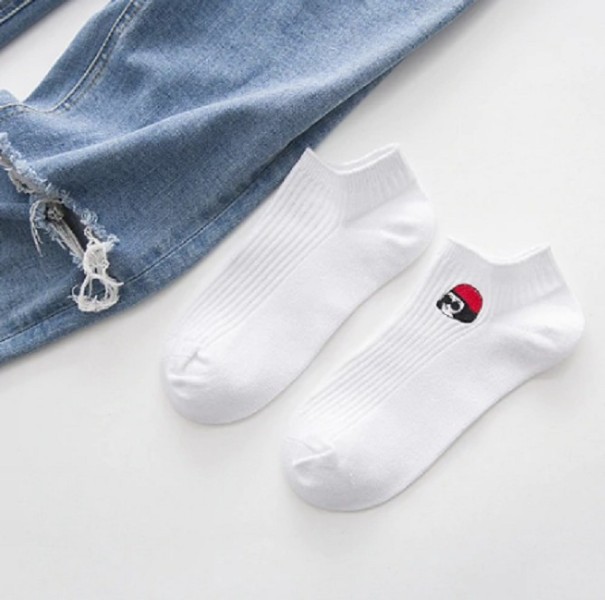 Dámské kotníkové ponožky White 2